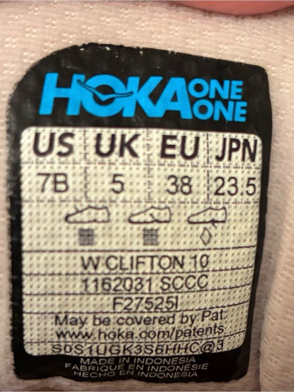 HOKA CLIFTON 10 - STUCO AND CERISE - WOMENS SIZE 7 - Picture 11 of 12